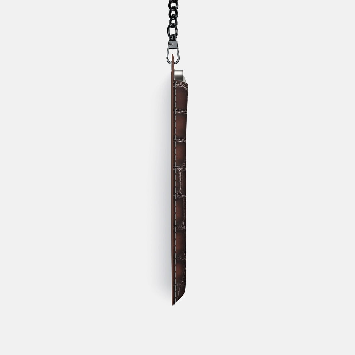 Crossbody Bag For iPhone 18 Pro In Patina Alligator -4 | Havana-Brown-Black