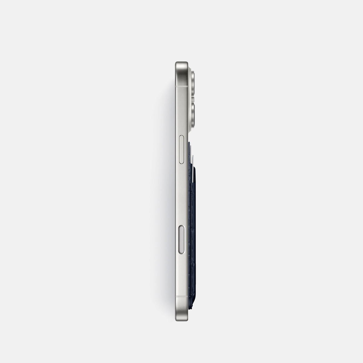 MagSafe Wallet For iPhone 18 Pro In Porosus Crocodile -3 | Deep-Blue-Sea