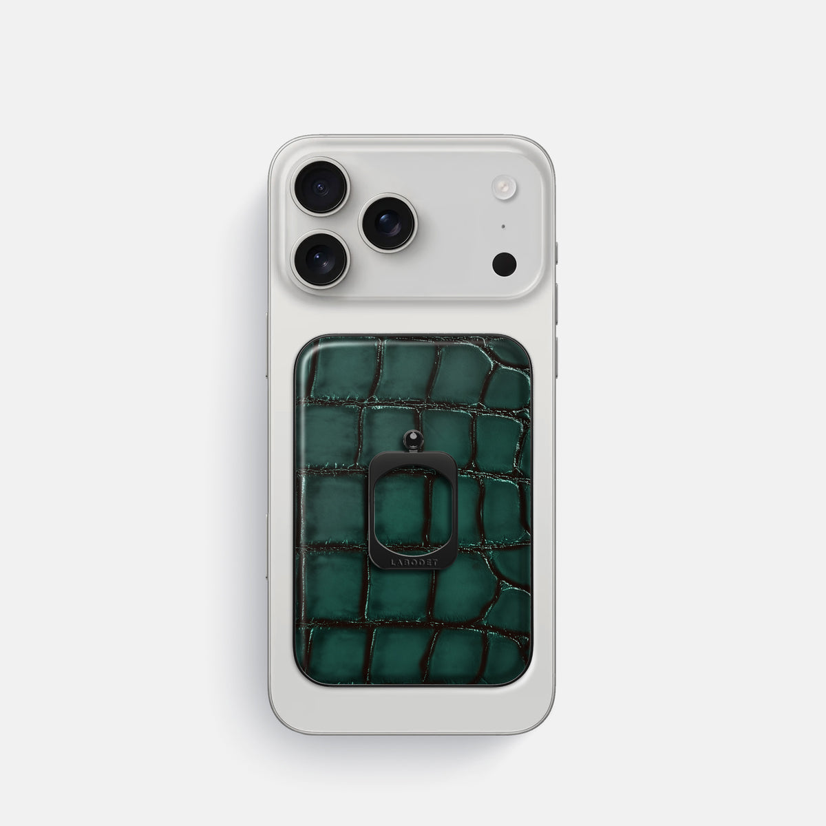 MagSafe Ring For iPhone 17 Pro In Patina Alligator -2 | Green-Black