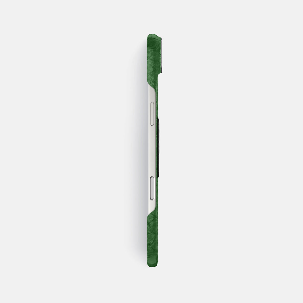 Classic Case With Titanium Skull For iPhone 17 Air In Python -3 | Green-Steel