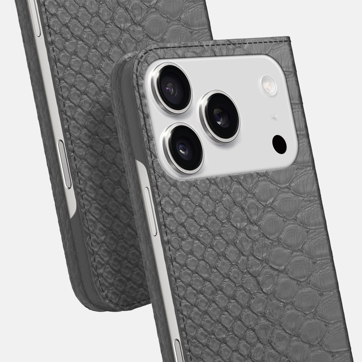 Folio Slim Case For iPhone 18 Pro Max In Python -5 | Grey