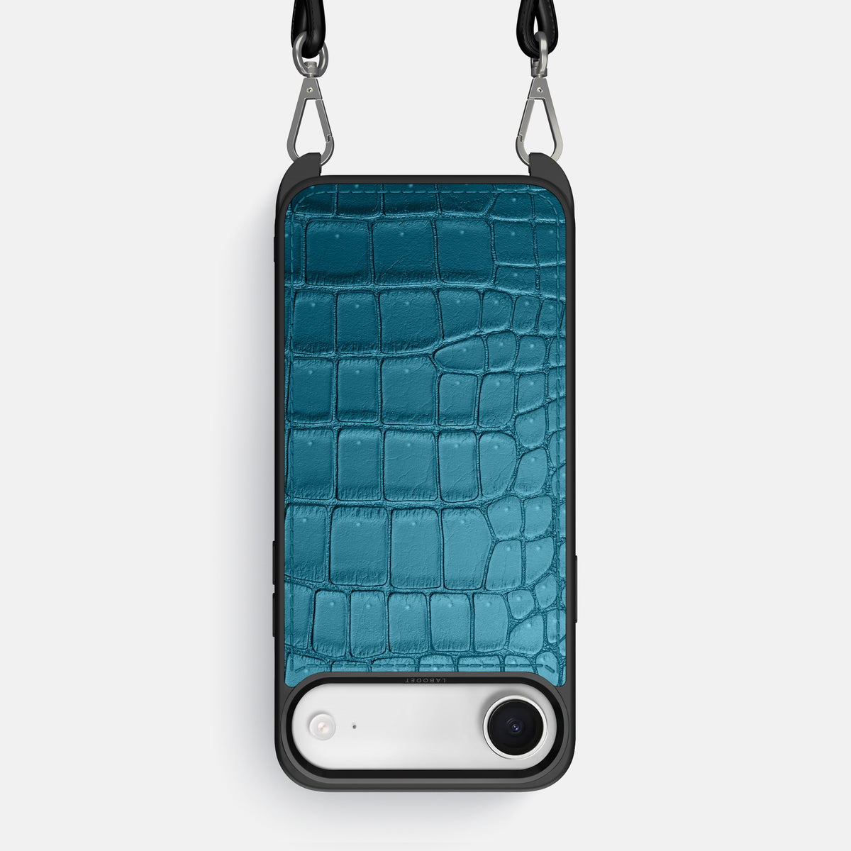 Crossbody Sport Case For iPhone 17 Air In Porosus Crocodile -1 | Turquoise