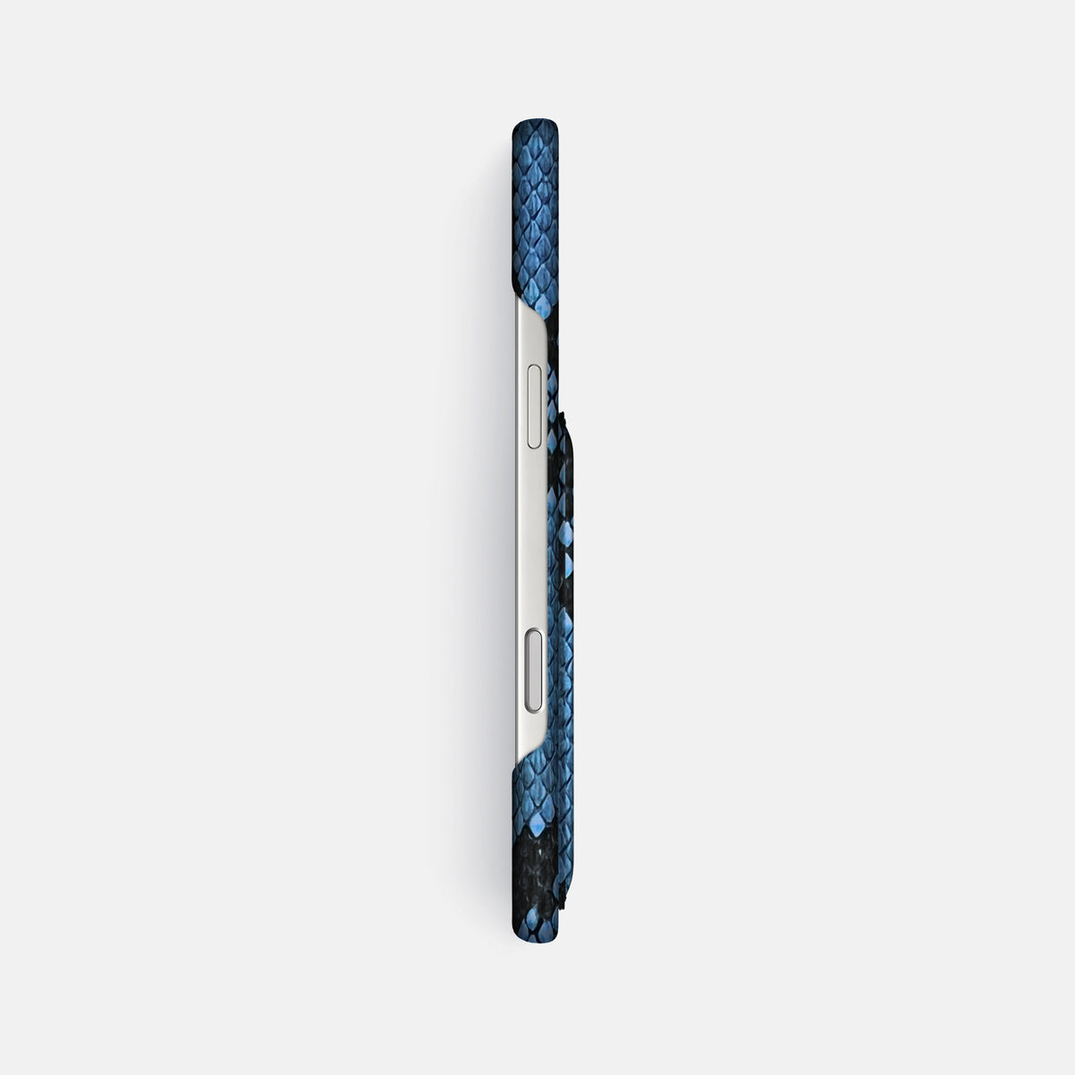 Slim Card Case For iPhone 17 Pro Max In Deluxe Python -3 | Blue-Jeans