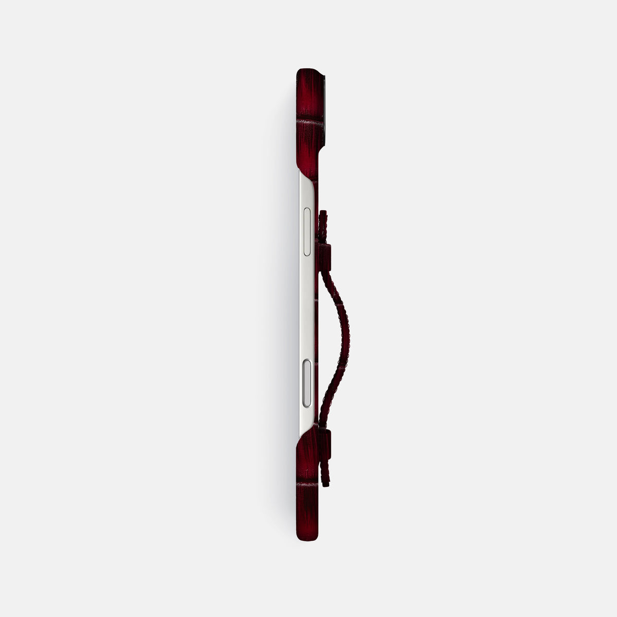 Handle Case For iPhone 17 Air In Patina Alligator -3 | Havana-Burgundy-Black