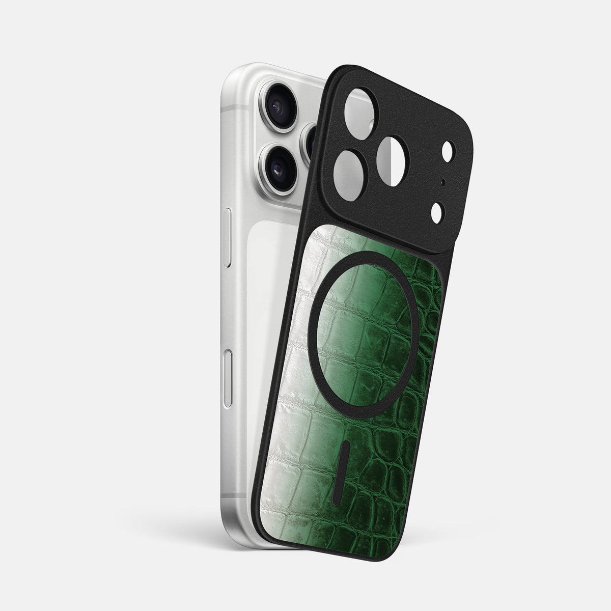MagSafe Mask For iPhone 17 Pro Max In Himalayan Crocodile -1 | Green