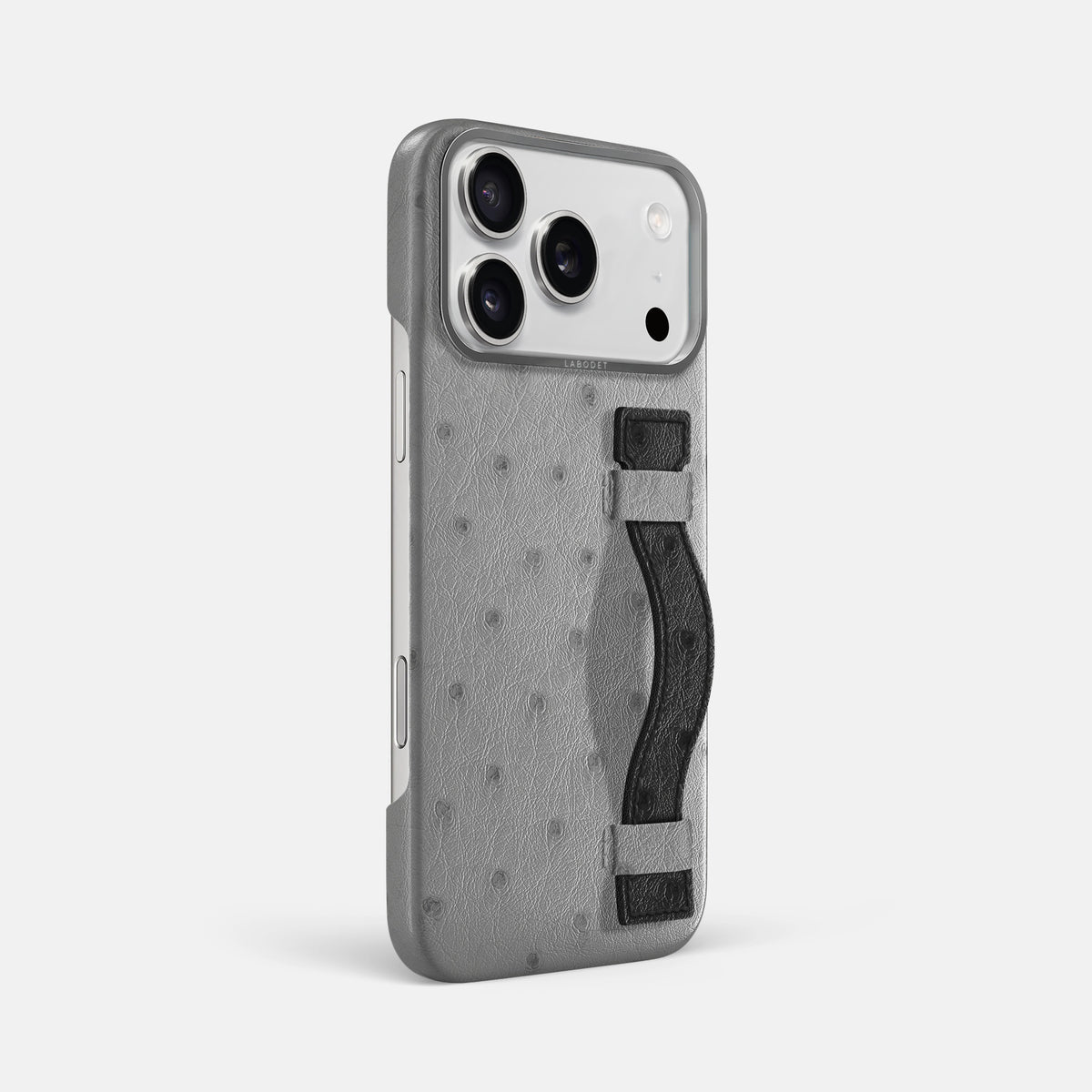 Handle Case Coloré For iPhone 17 Pro Max In Ostrich -2 | Silver-Steel