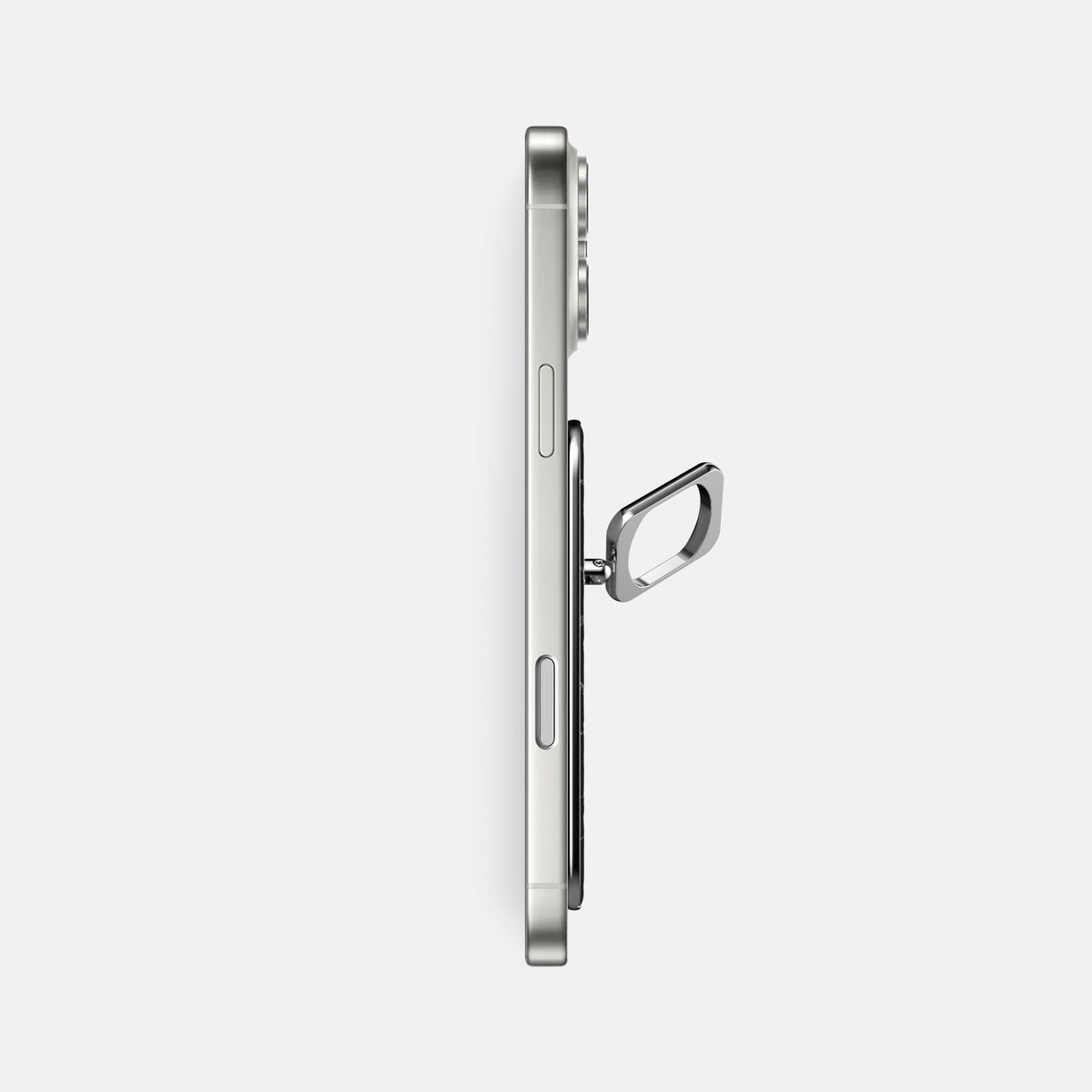 MagSafe Ring For iPhone 17 Pro Max In Shiny Alligator -3 | Black-Steel