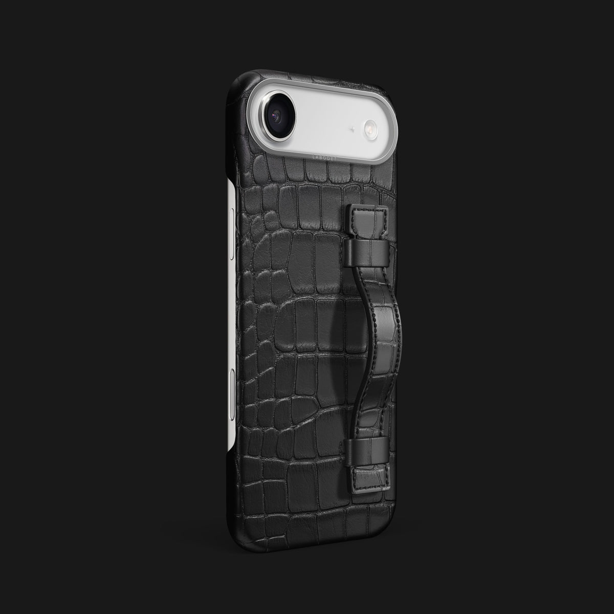 Handle Case Edition Black For iPhone 17 Air In Alligator -2 | Edition-Black-Steel