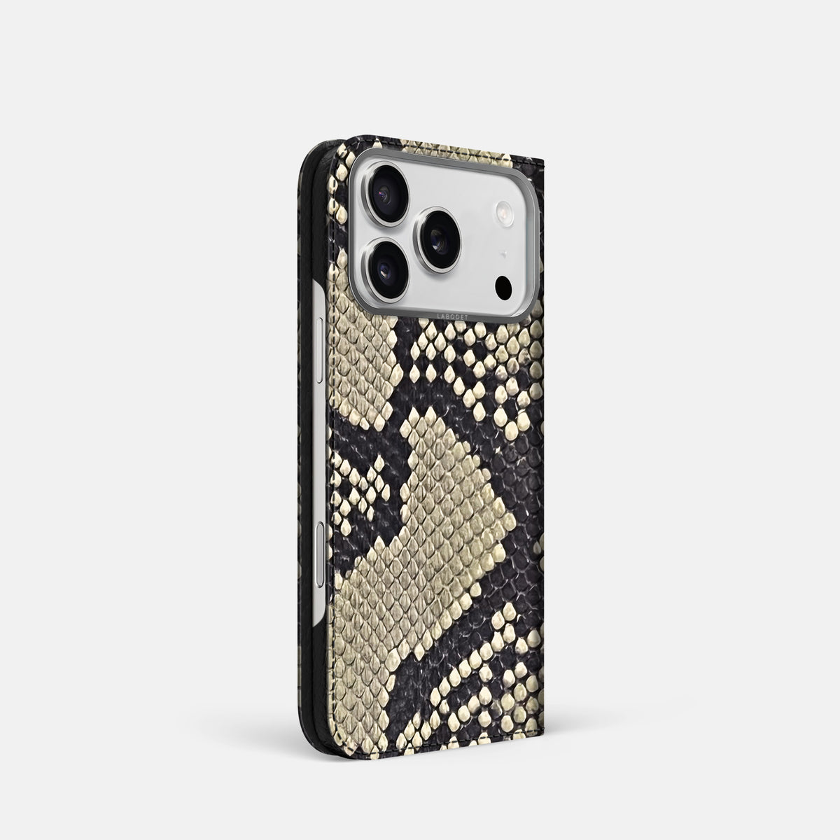 Folio Case For iPhone 17 Pro In Deluxe Python -1 | Savannah-Steel