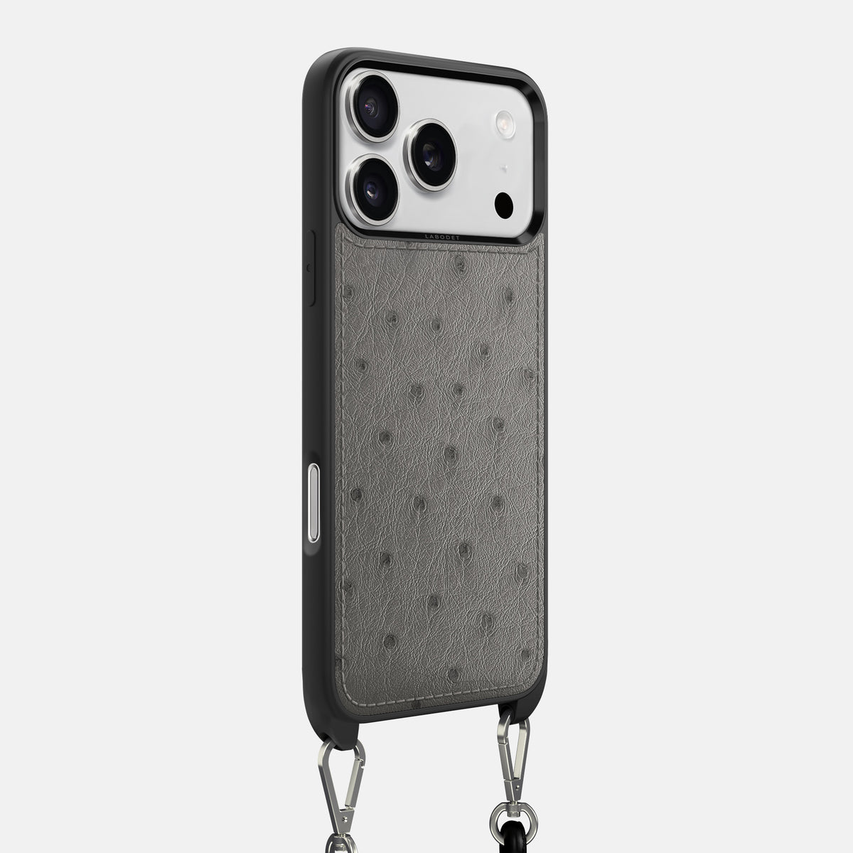 Crossbody Sport Case For iPhone 17 Pro In Ostrich -2 | Grey