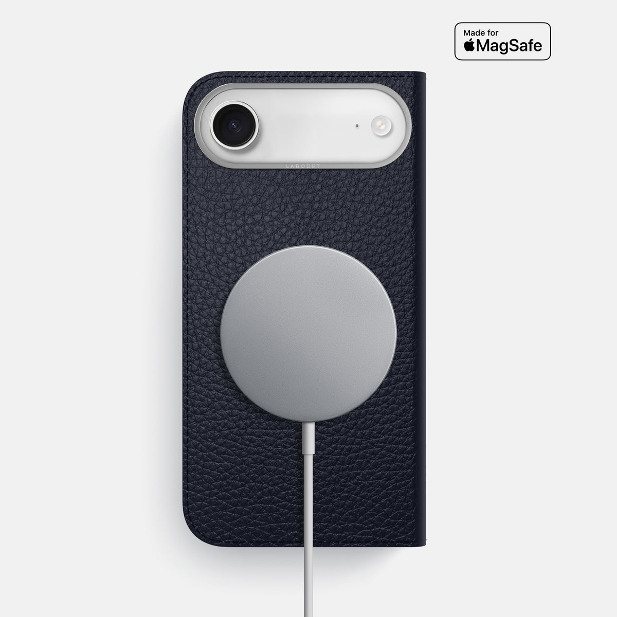 Folio Case For iPhone 17 Air In Calf -3 | Marine-Steel