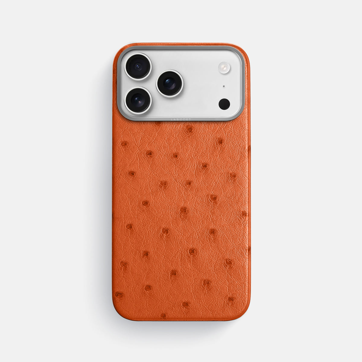 Classic Case For iPhone 17 Pro Max In Ostrich -1 | Orange-Steel