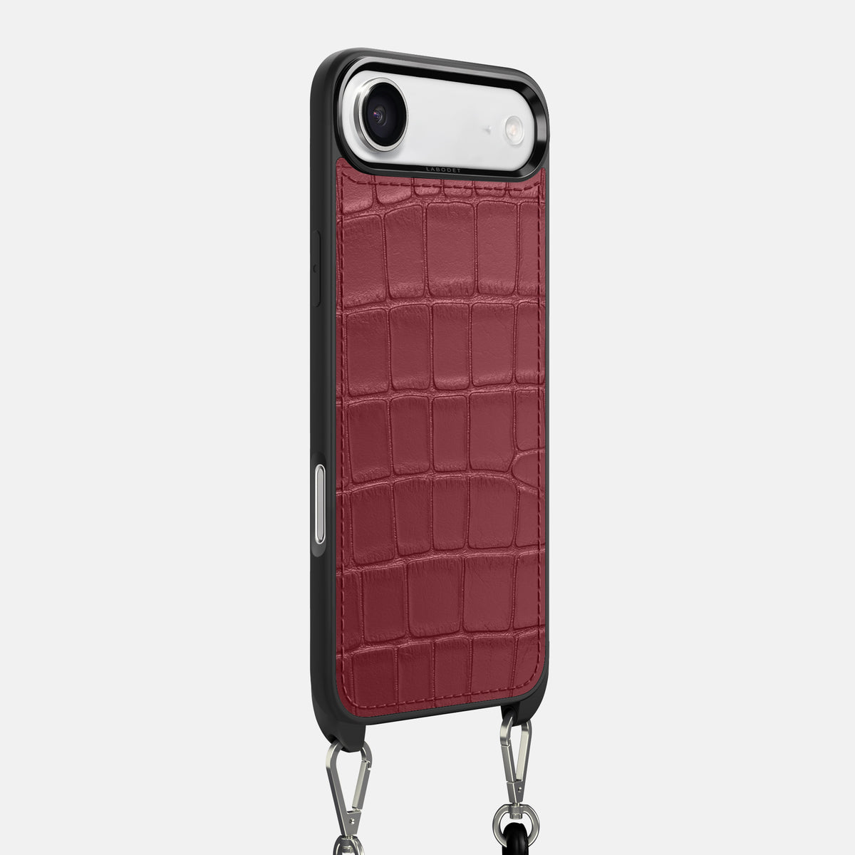 Crossbody Sport Case For iPhone 17 Air In Alligator -2 | Burgundy