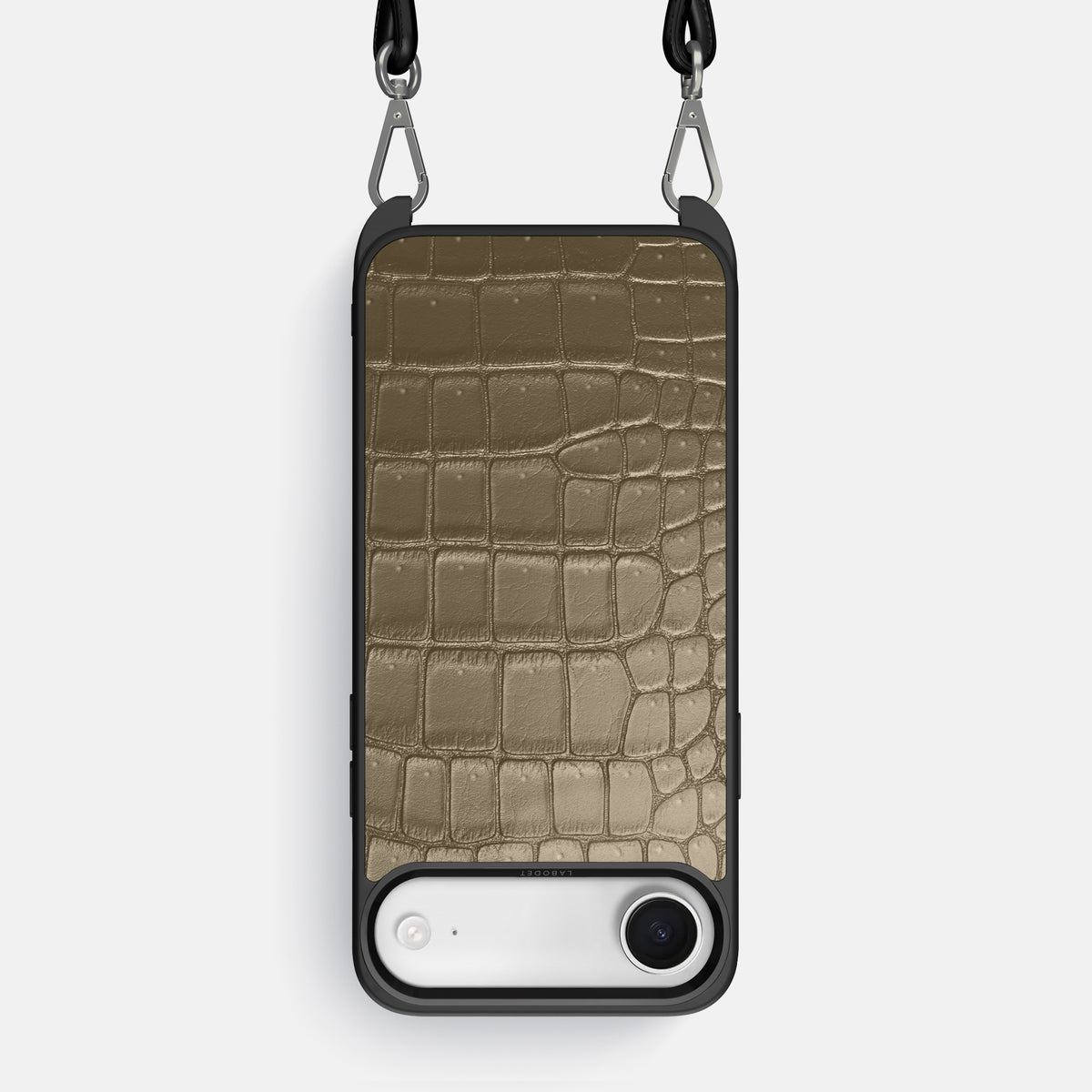 Crossbody Sport Case For iPhone 17 Air In Porosus Crocodile -1 | Kaki-Green