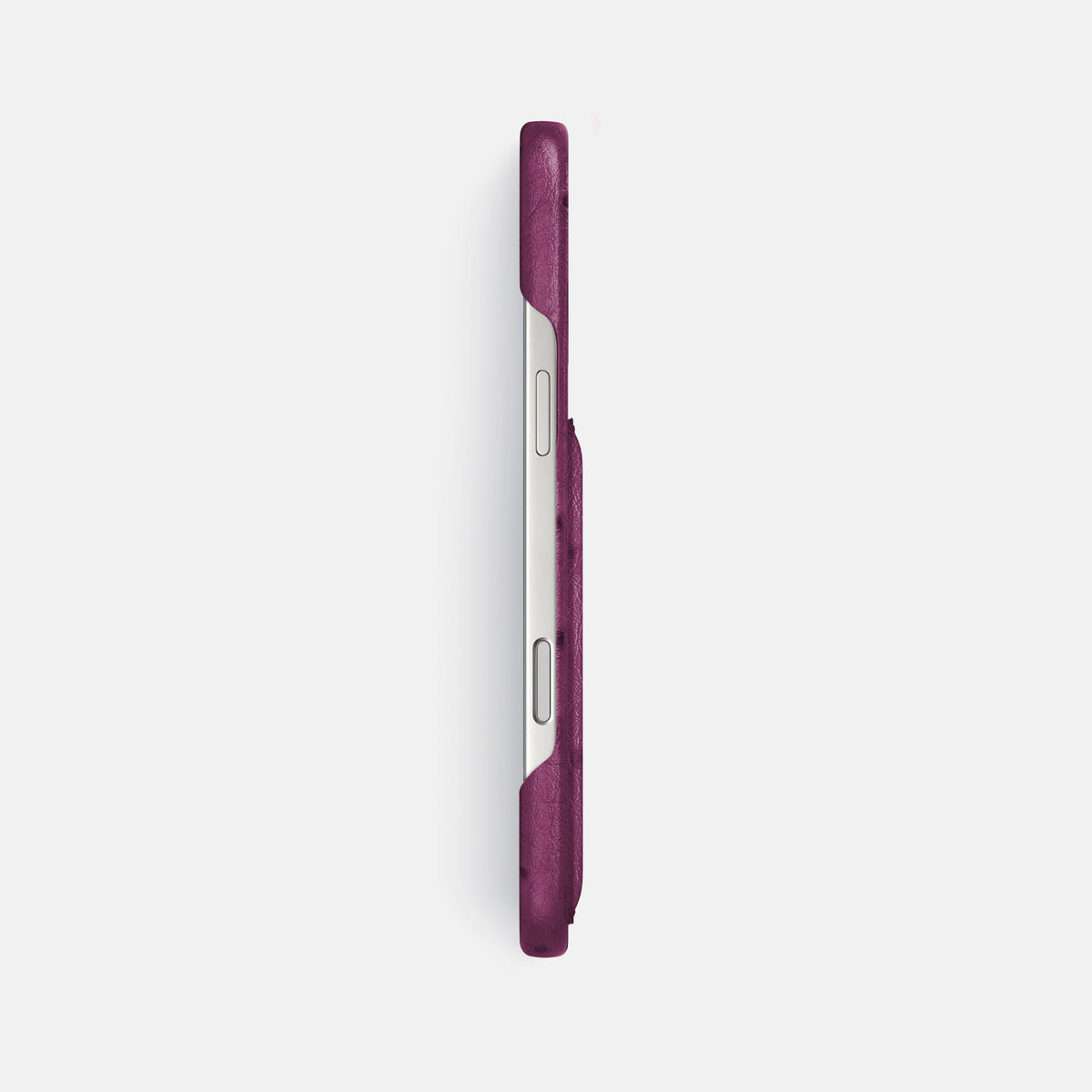 Slim Card Case For iPhone 18 Pro Max In Ostrich -3 | Purple