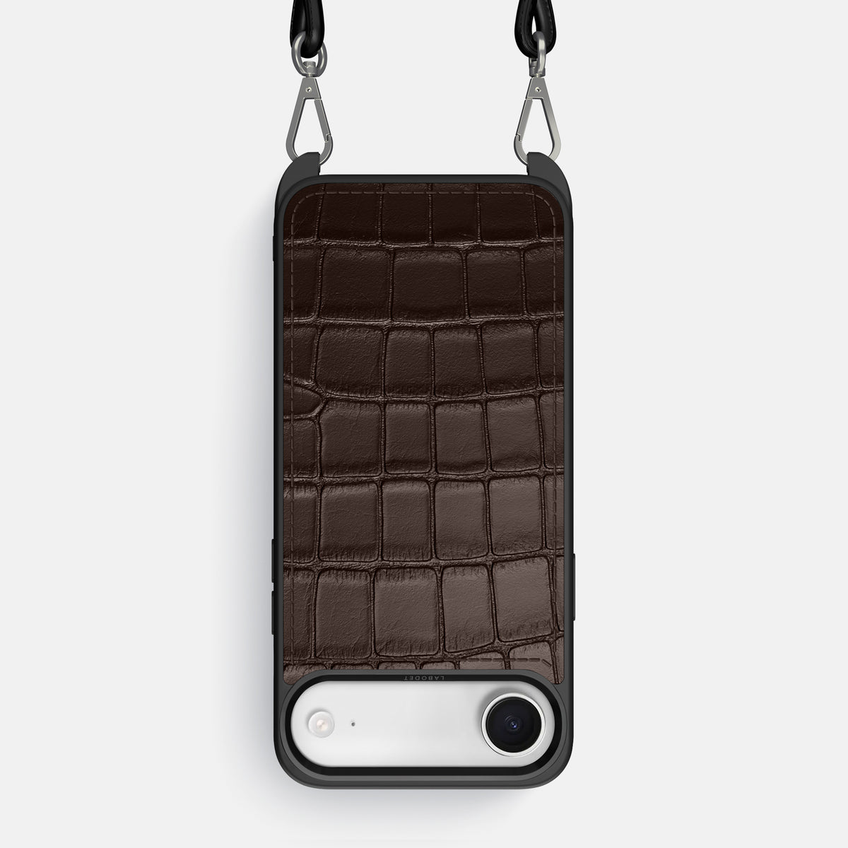 Crossbody Sport Case For iPhone 17 Air In Alligator -1 | Dark-Brown