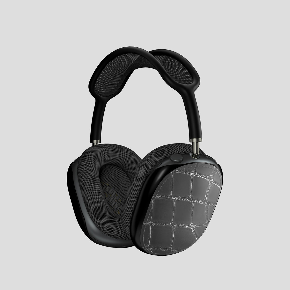 Shells For AirPods Max In Patina Alligator -1 | Grey