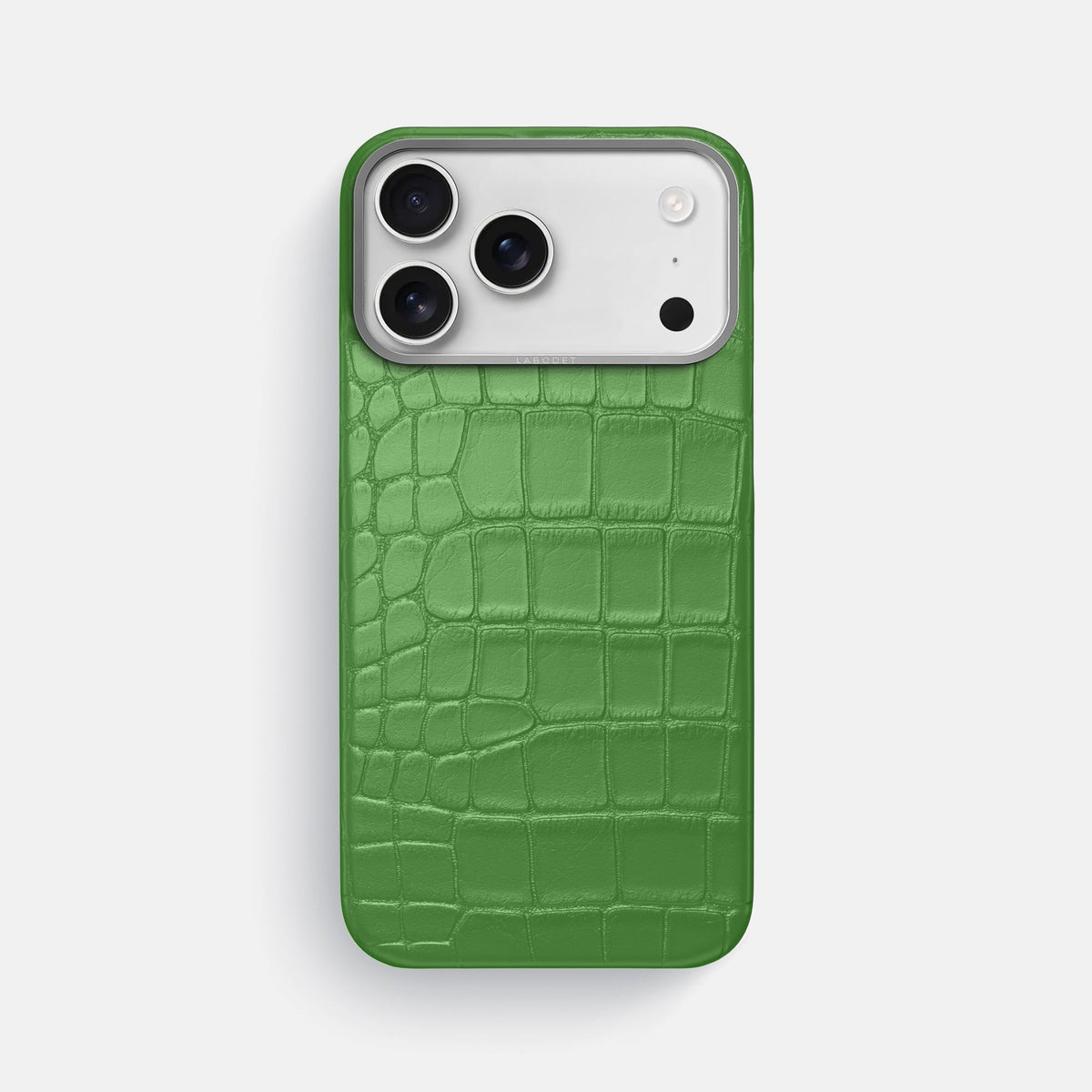 Classic Case For iPhone 18 Pro Max In Alligator -1 | Apple-Green-Steel