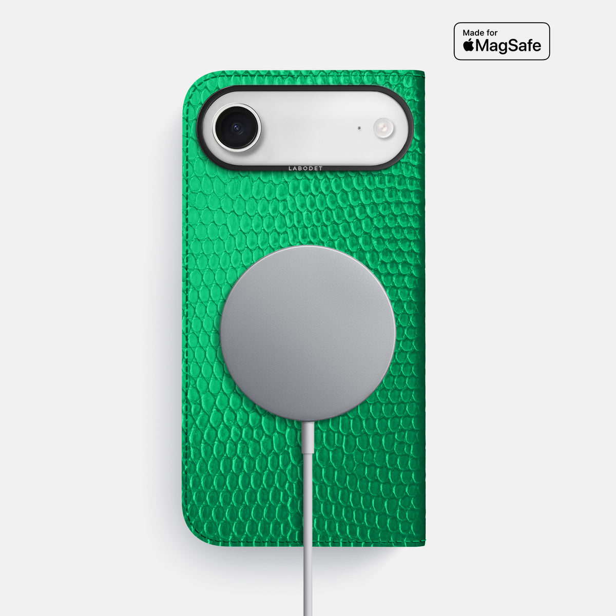 Folio Case For iPhone 17 Air In Lizard -3 | Apple-Green-Black
