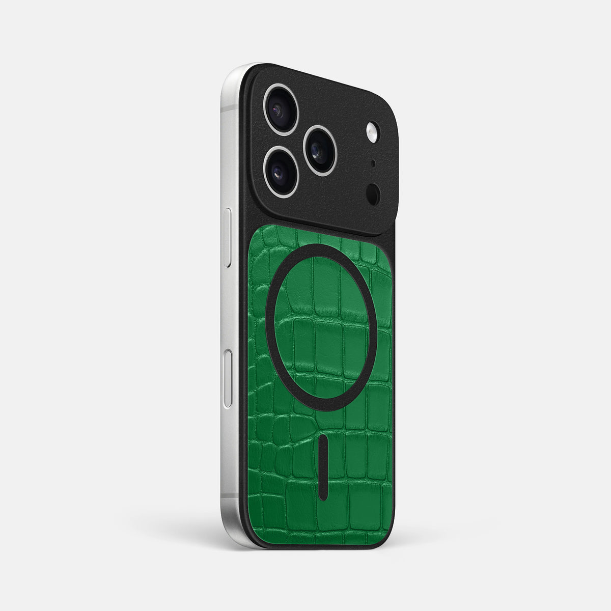 MagSafe Mask For iPhone 17 Pro Max In Alligator -2 | Forest-Green