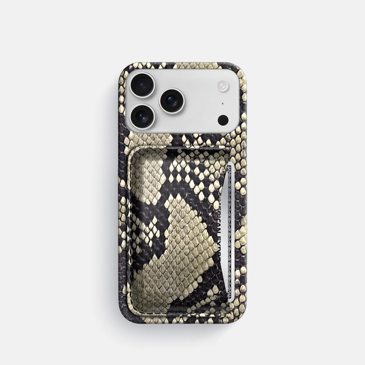Slim Card Case For iPhone 17 Pro In Deluxe Python -1 | Savannah