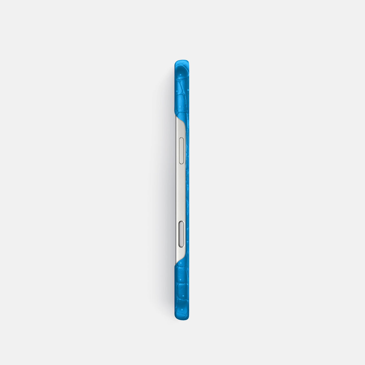 Slim Case For iPhone 17 Pro In Porosus Crocodile -3 | Blue-Lagoon