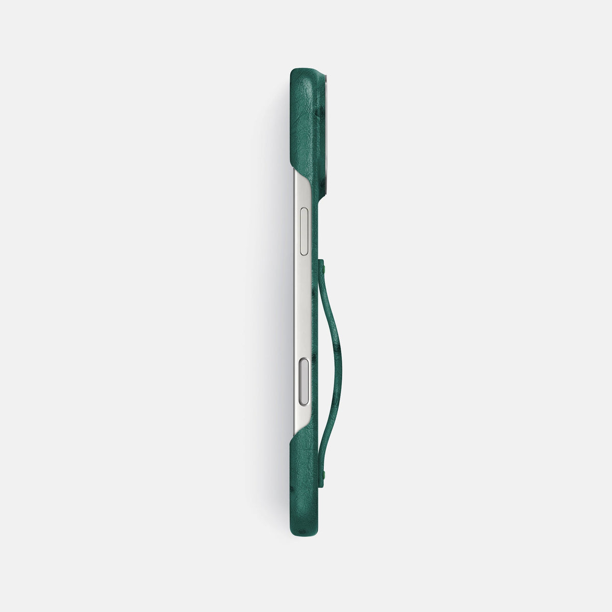 Finger Case For iPhone 18 Pro Max In Ostrich -3 | Forest-Green-Steel