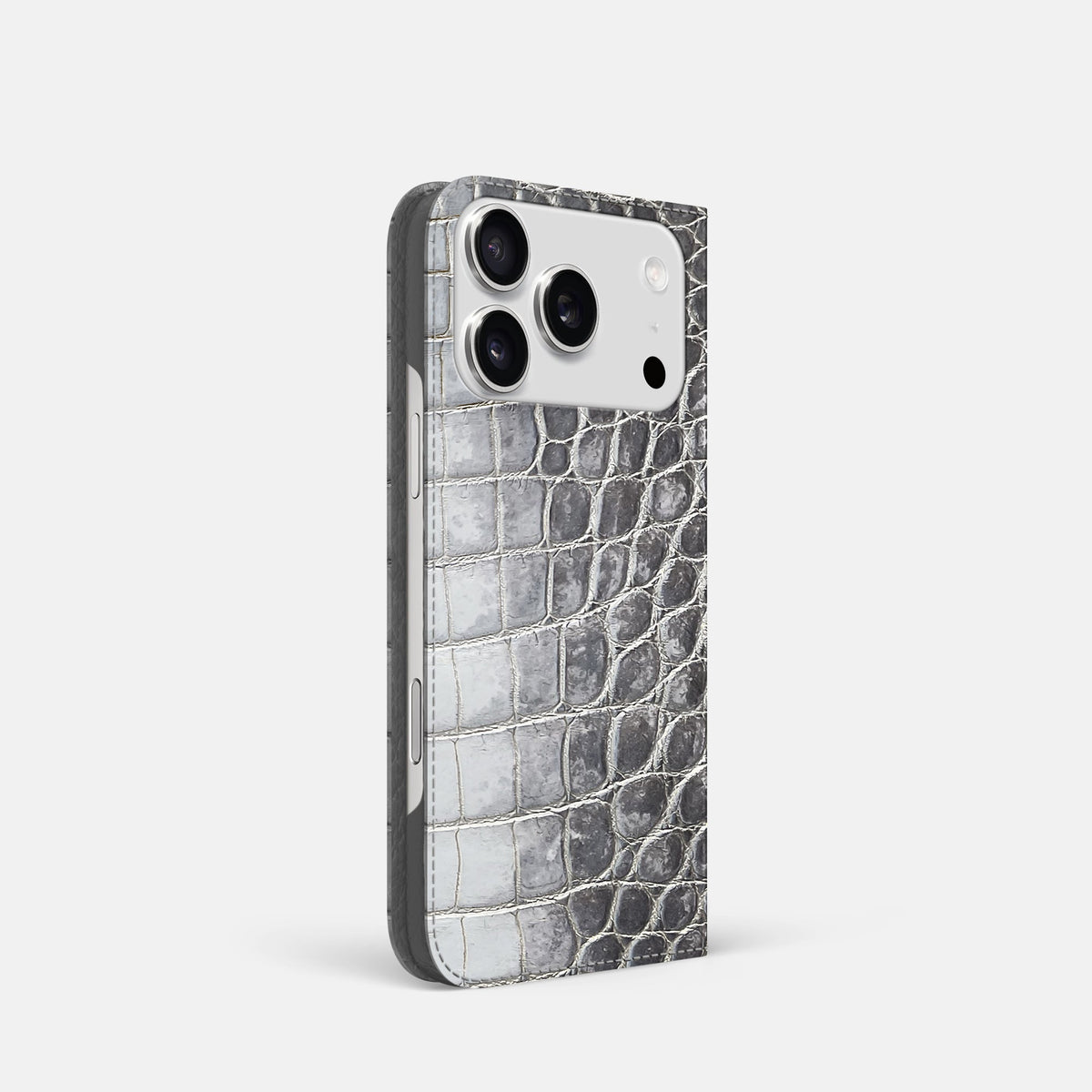 Folio Slim Case For iPhone 17 Pro In Himalayan Crocodile