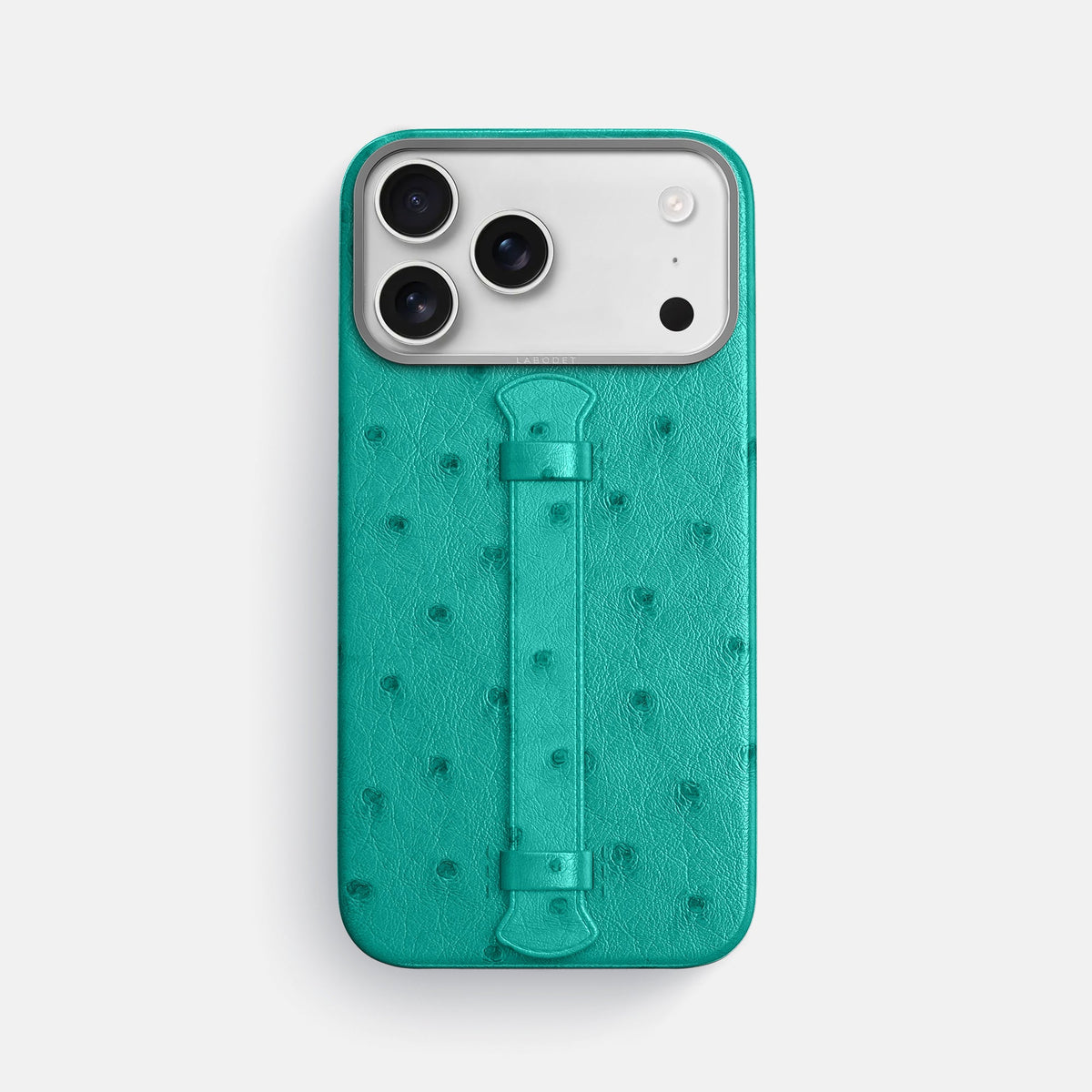 Center Handle For iPhone 18 Pro Max In Ostrich -1 | Turquoise-Steel