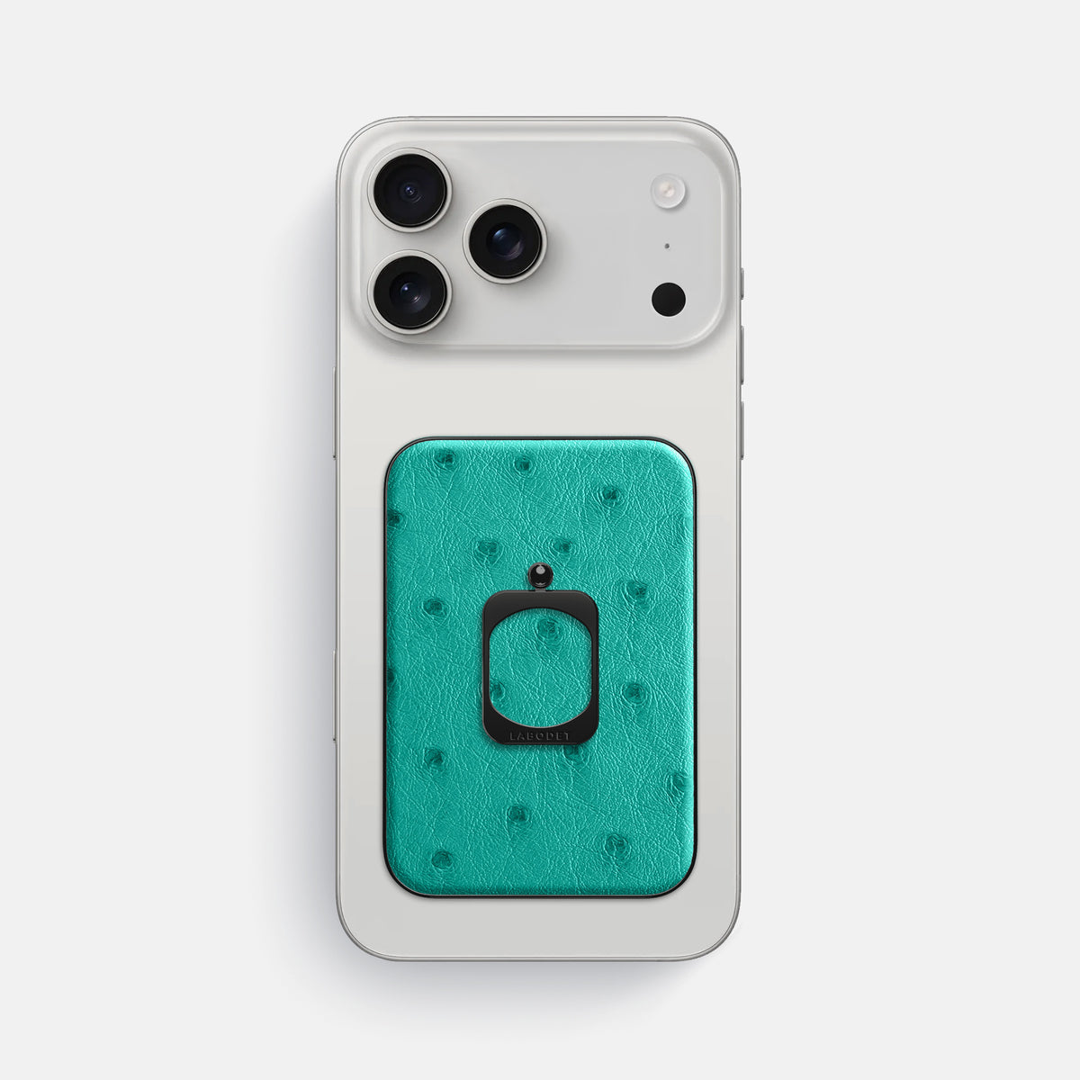MagSafe Ring For iPhone 17 Pro Max In Ostrich -2 | Turquoise-Black