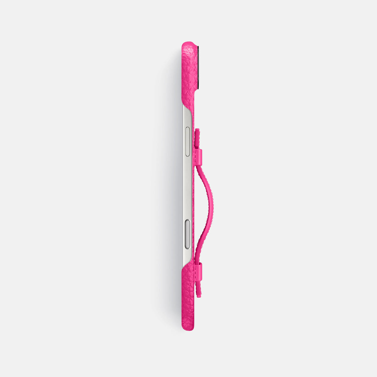 Handle Case For iPhone 17 Air In Calf -3 | Magenta-Black