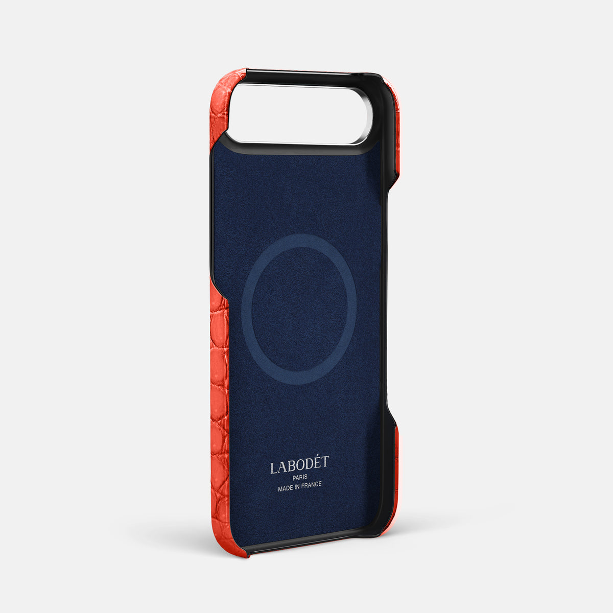 Classic Case For iPhone 17 Air In Porosus Crocodile -4 | Rust-Steel
