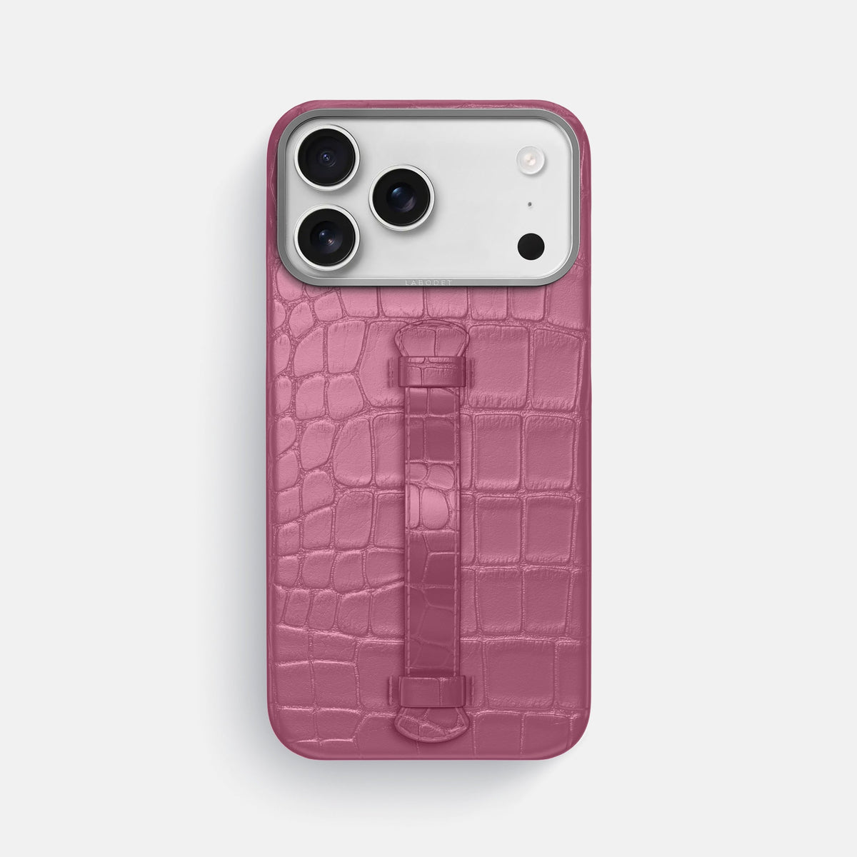 Center Handle For iPhone 18 Pro Max In Alligator -2 | Pink-Lagoon-Steel