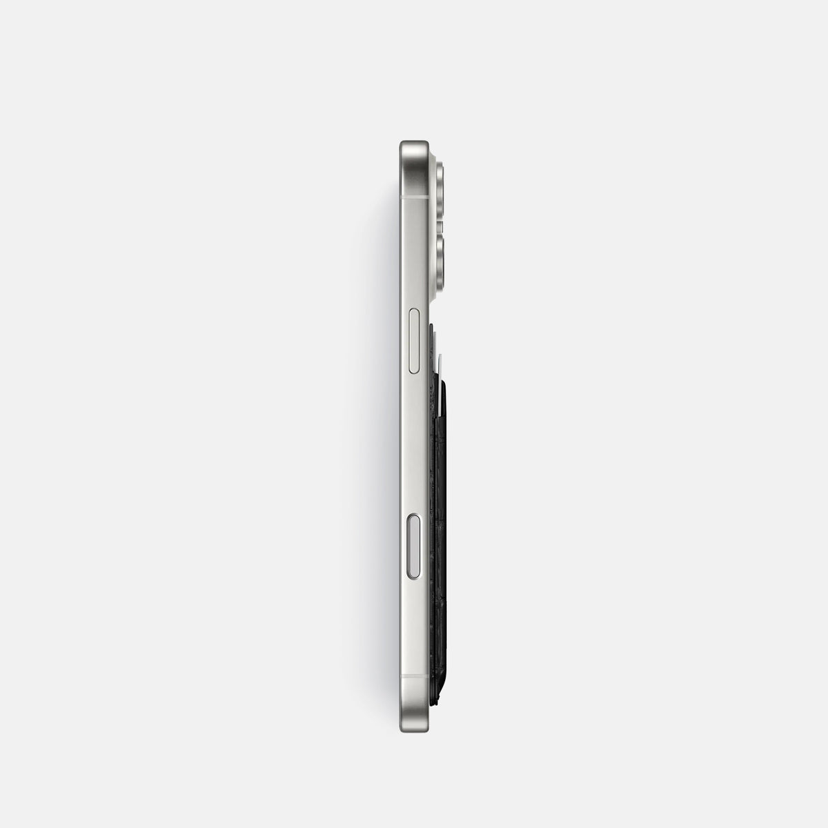 MagSafe Wallet For iPhone 17 Pro In Porosus Crocodile -3 | Black