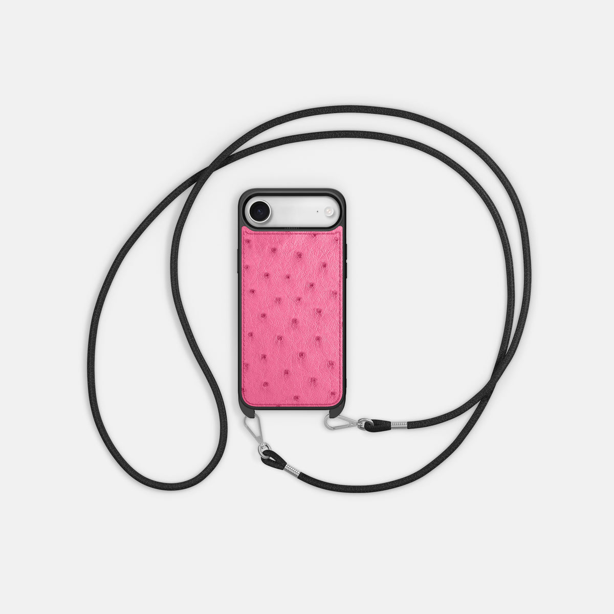 Crossbody Sport Case For iPhone 17 Air In Ostrich -5 | Pink