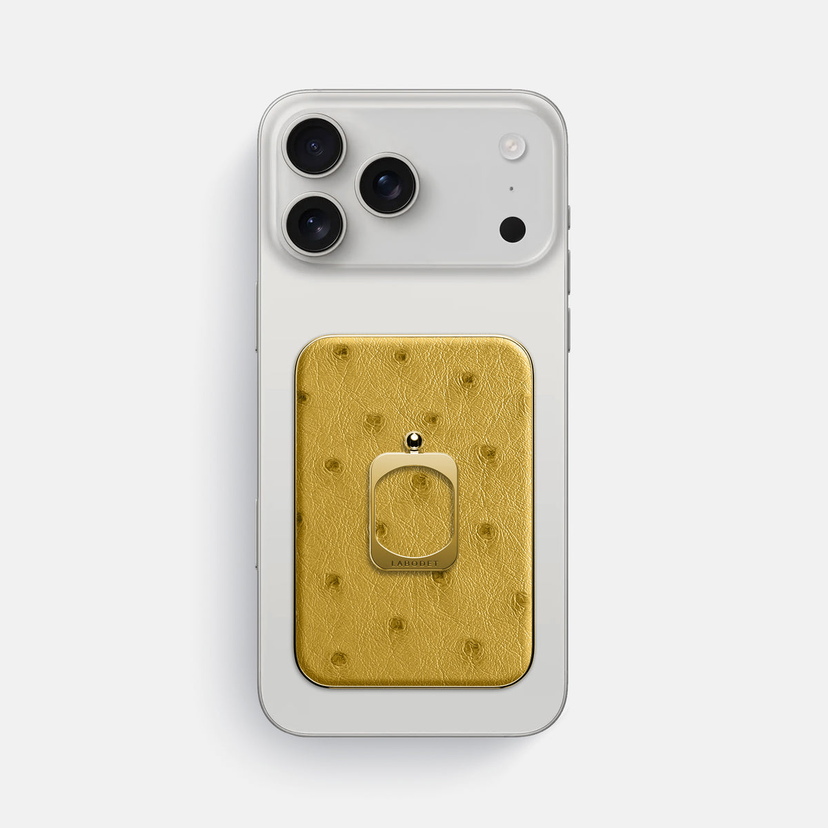 MagSafe Ring For iPhone 17 Pro Max In Ostrich -2 | Gold-Gold