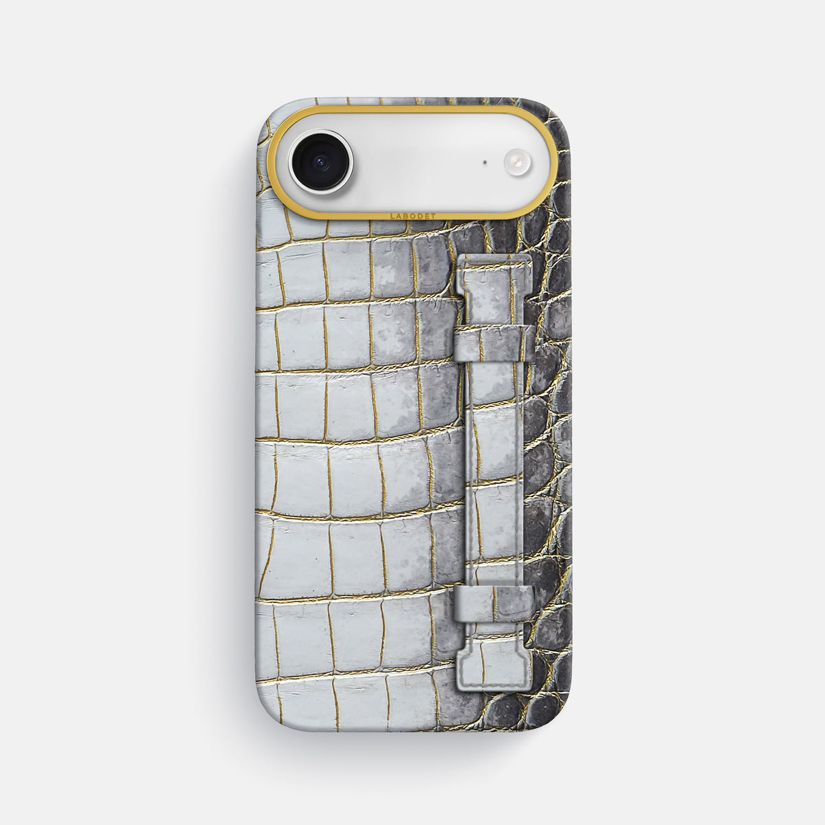 Handle Case For iPhone 17 Air In Himalayan Crocodile -1 | Gold-Gold
