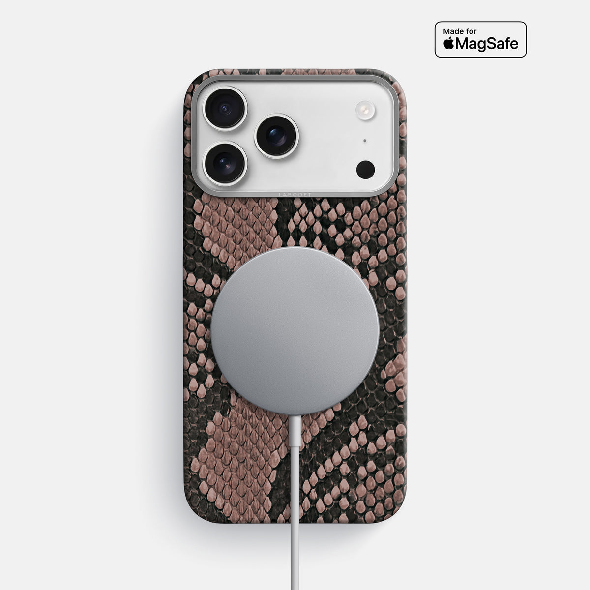 Classic Case For iPhone 17 Pro Max In Deluxe Python -5 | Mahogany-Brown-Steel