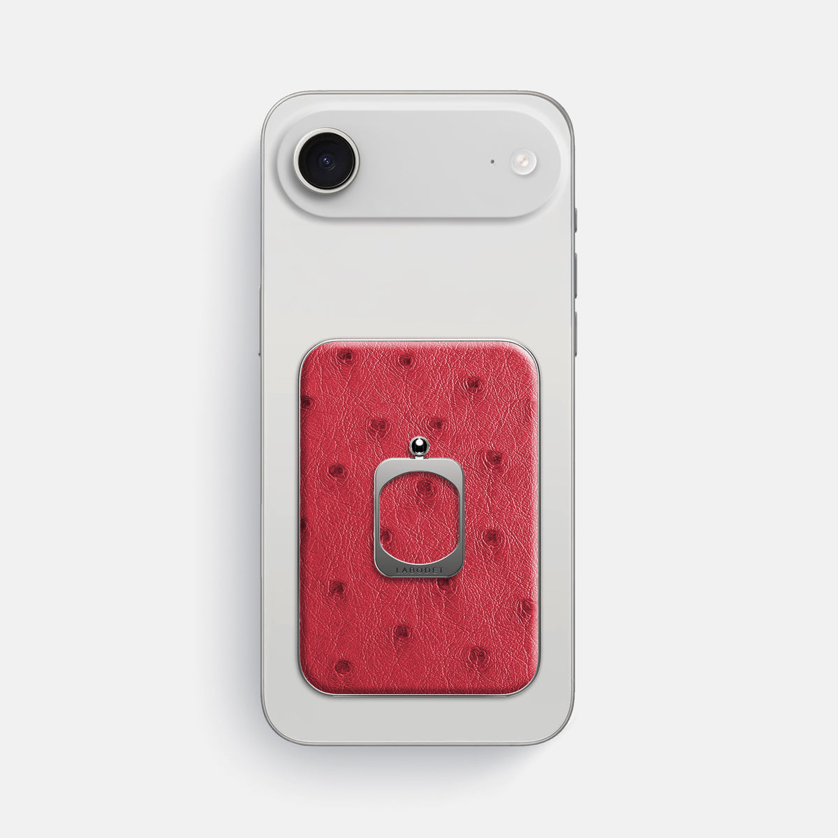 MagSafe Ring For iPhone 17 Air In Ostrich -2 | Red-Steel