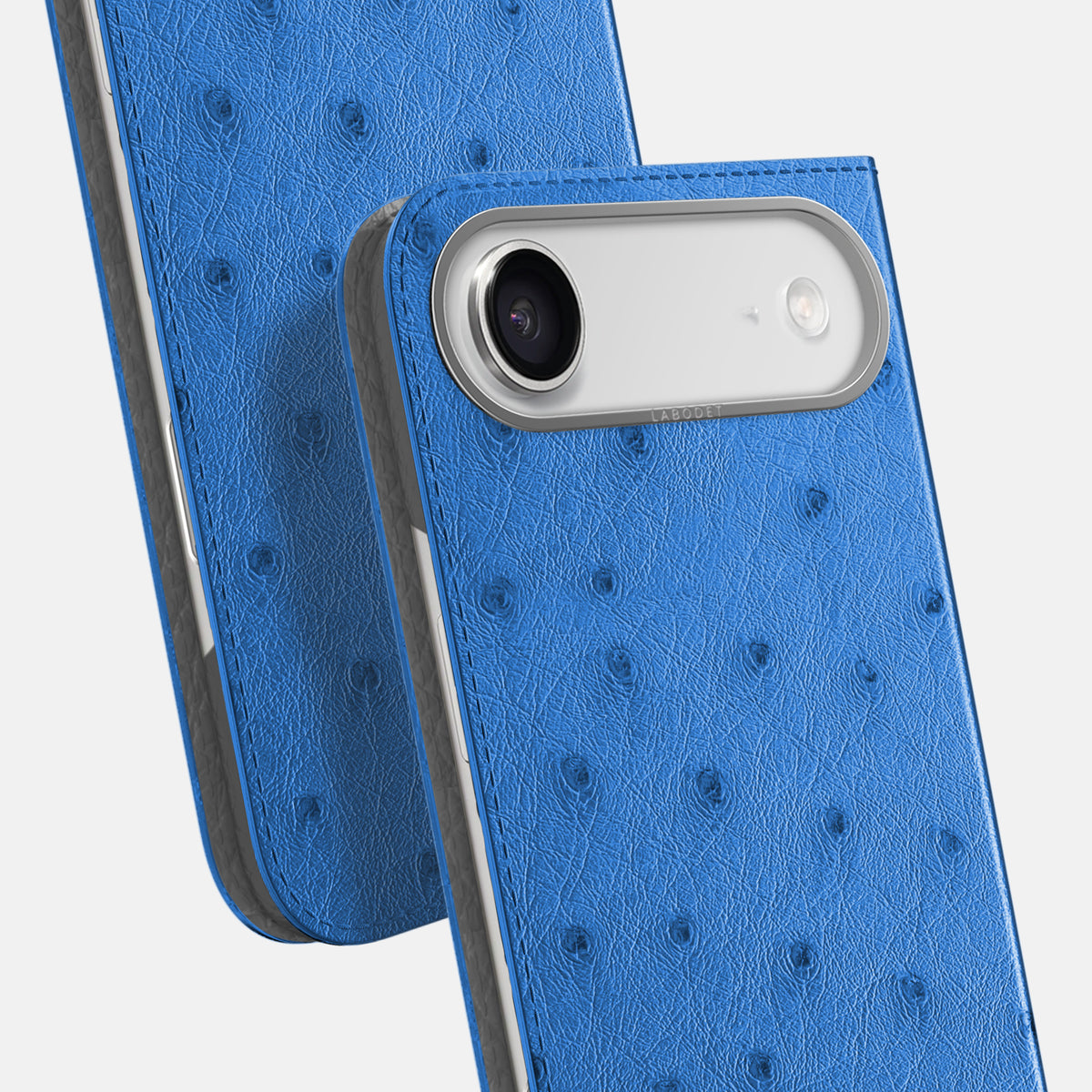 Folio Case For iPhone 17 Air In Ostrich -5 | Royal-Blue-Steel