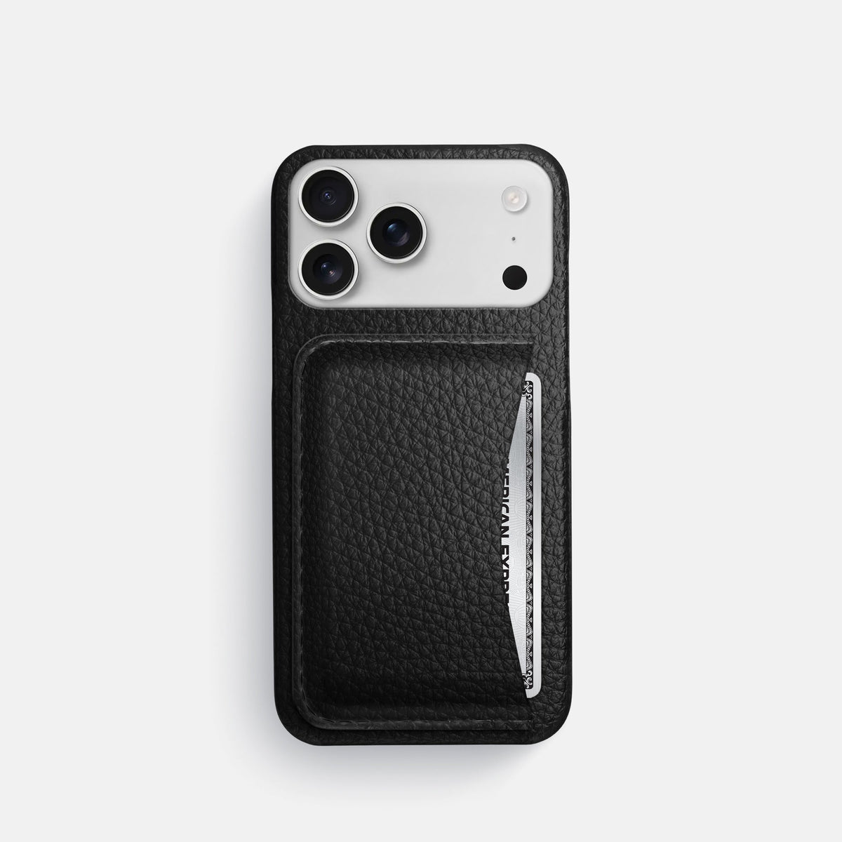 Slim Card Case For iPhone 18 Pro In Calf -1 | Black