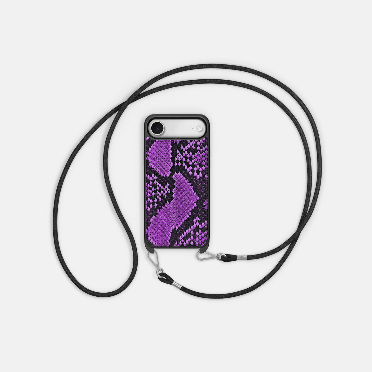 Crossbody Sport Case For iPhone 17 Air In Deluxe Python -5 | Purple