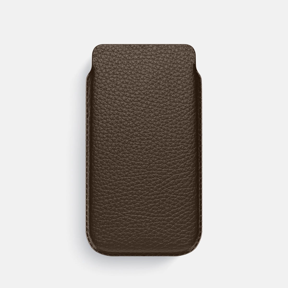 Pouch Case For iPhone 18 Pro In Calf -1 | Dark-Brown