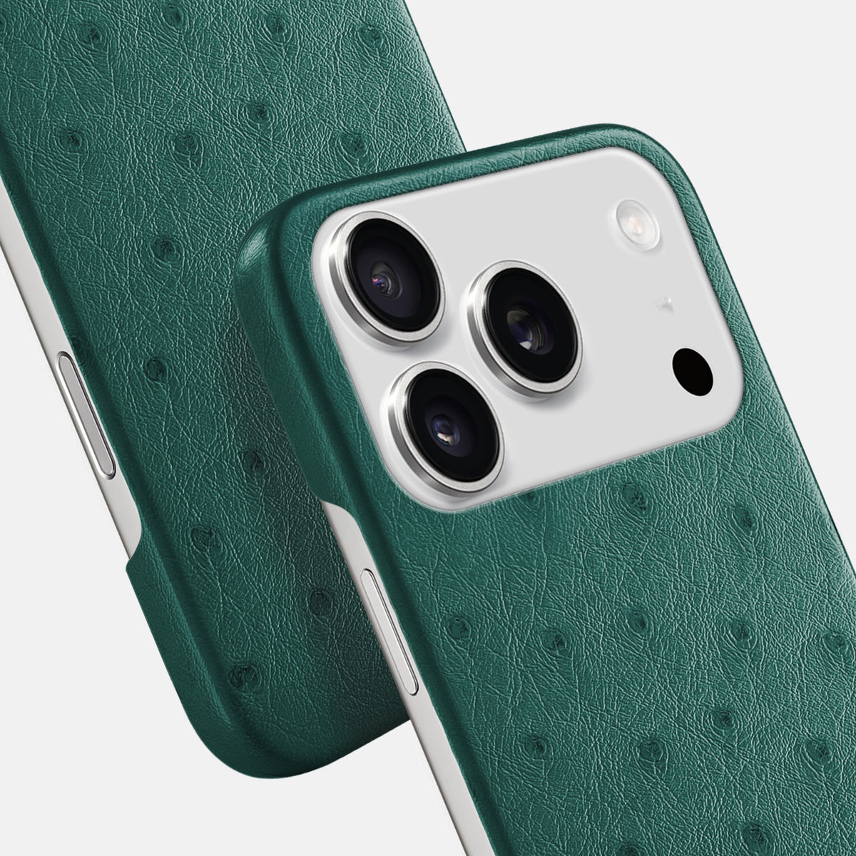 Slim Case For iPhone 17 Pro In Ostrich -6 | Forest-Green