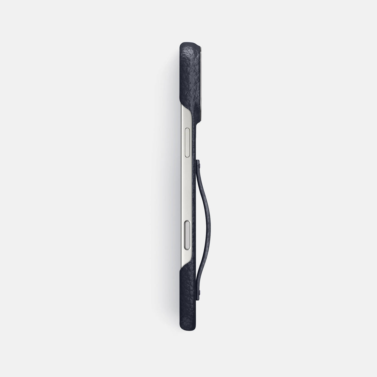 Finger Case For iPhone 18 Pro Max In Calf -3 | Marine-Steel