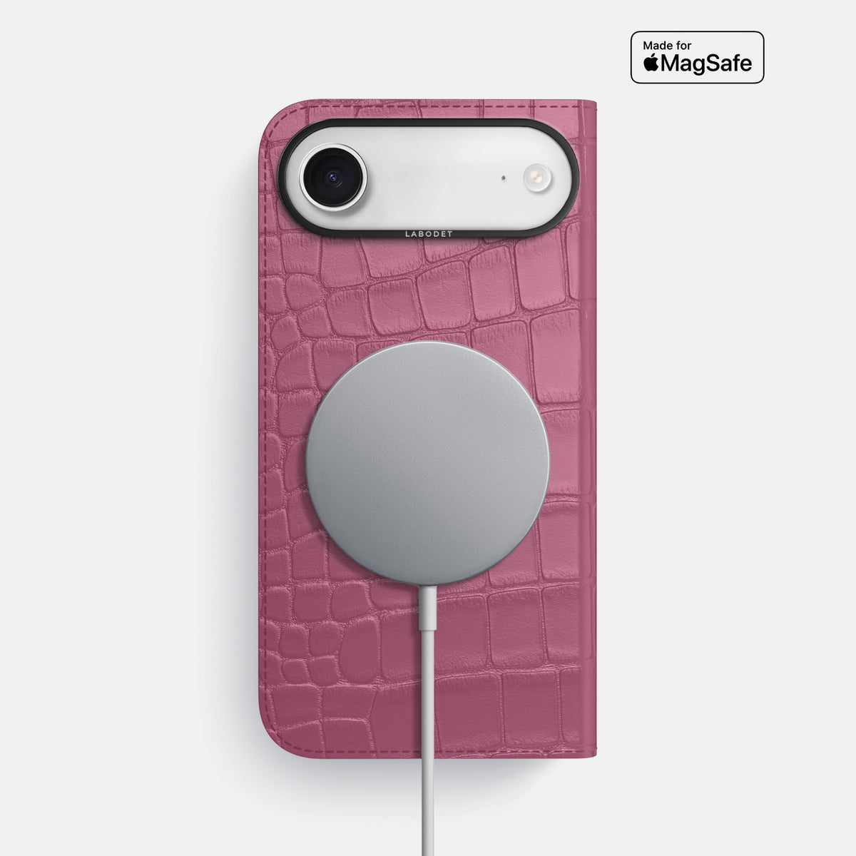 Folio Case For iPhone 17 Air In Alligator -3 | Pink-Lagoon-Black