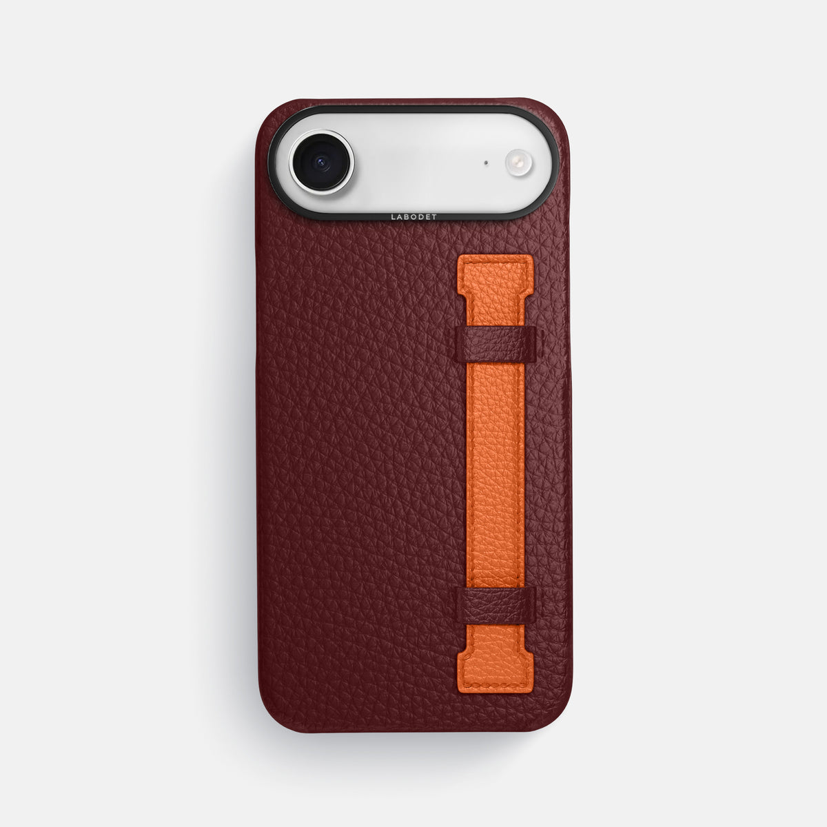 Handle Case Coloré For iPhone 17 Air In Calf -1 | Bordeaux-Black