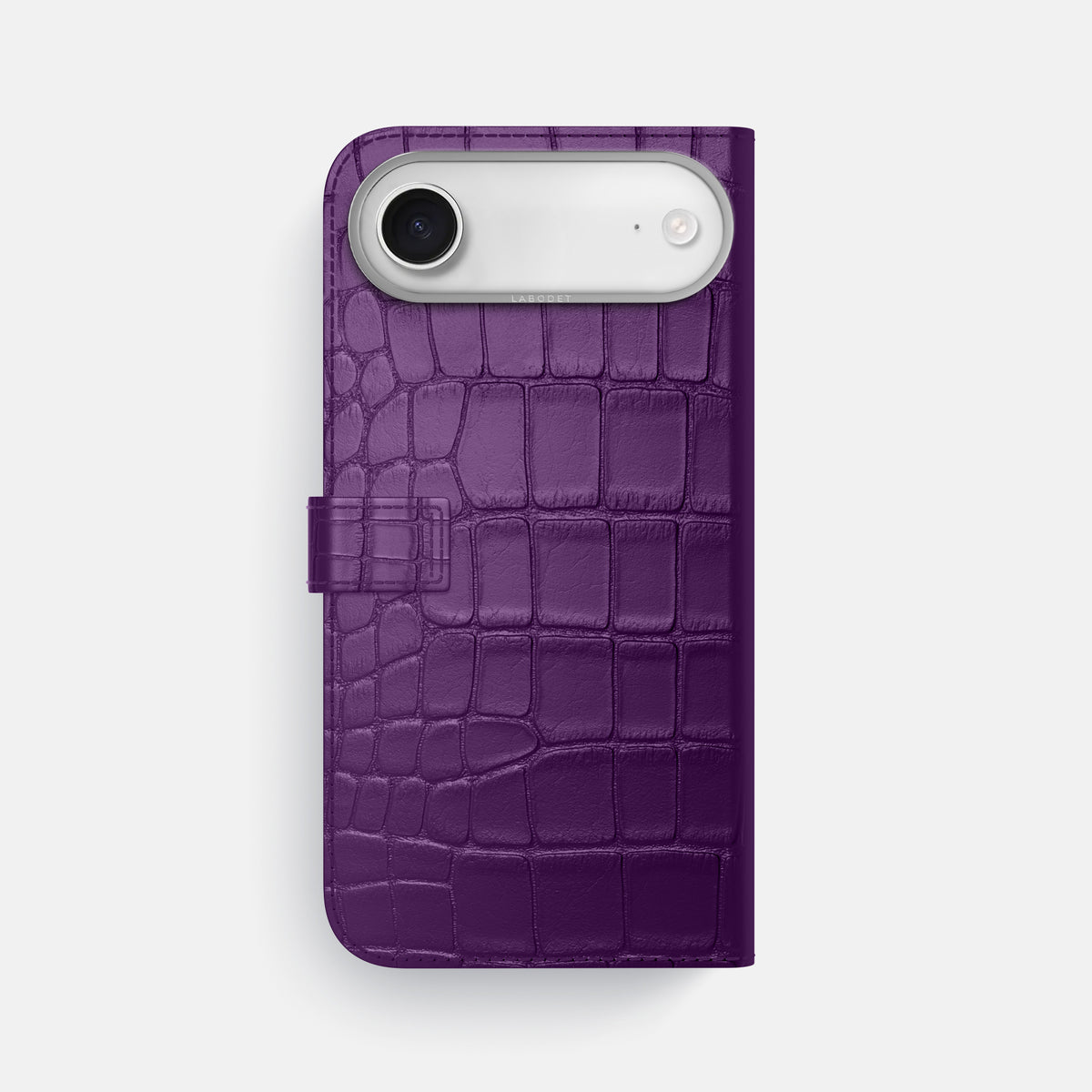 Folio Case with Clasp For iPhone 17 Air In Alligator -3 | Purple-Steel