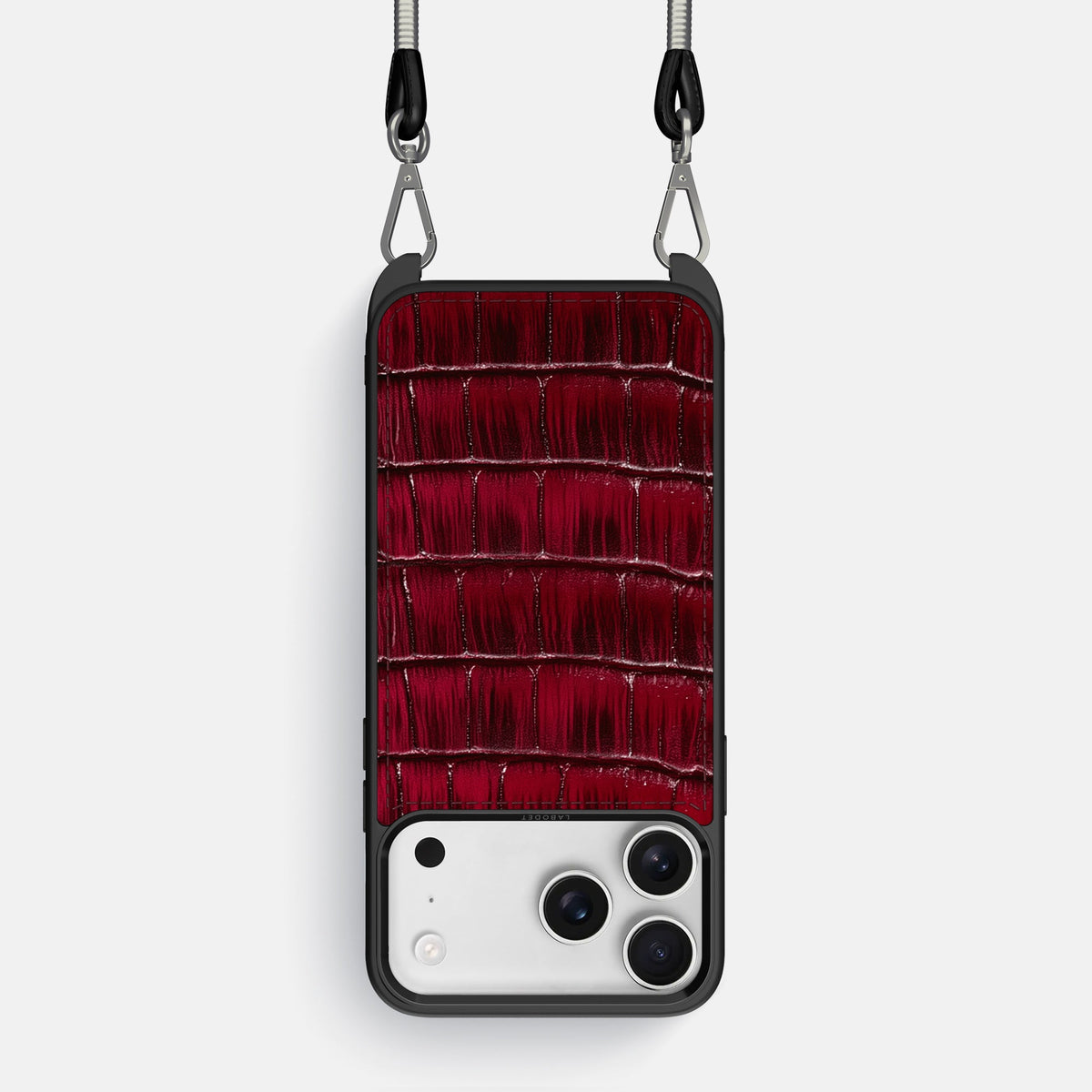 Crossbody Sport Case For iPhone 18 Pro In Patina Alligator -1 | Havana-Burgundy