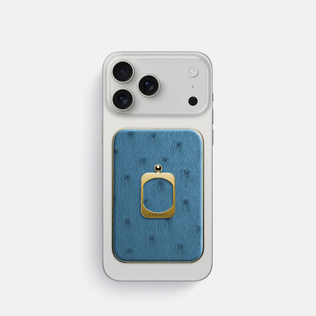 MagSafe Ring For iPhone 17 Pro In Ostrich -2 | Blue-Jeans-Gold